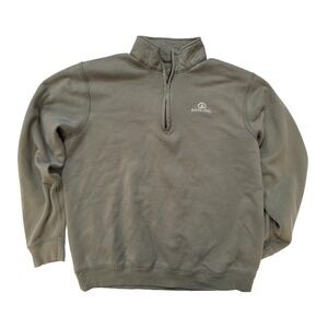 Barton Creek Country Club Pullover Mens XL Tan 1/2 Zip Mock Neck Golf Austin, TX